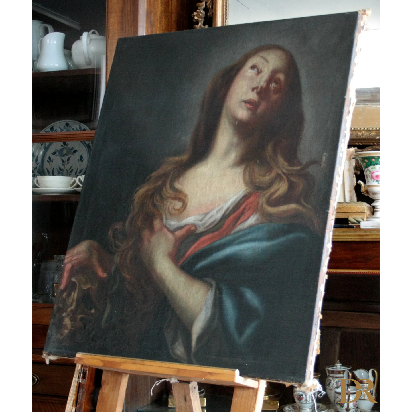 Maddalena penitente, circolo Andrea Vaccaro, fine '600, olio su tela