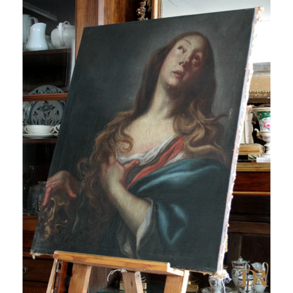 Maddalena penitente, circolo Andrea Vaccaro, fine '600, olio su tela