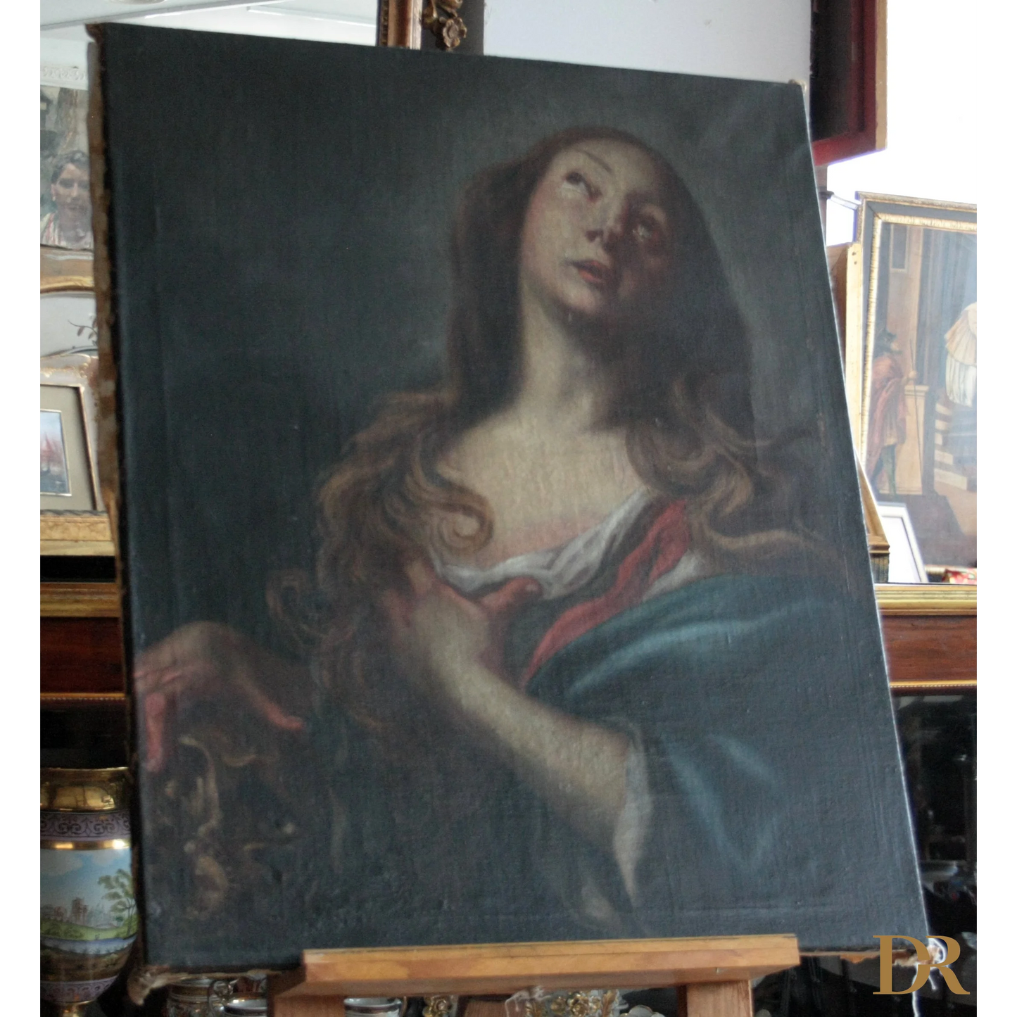 Maddalena penitente, circolo Andrea Vaccaro, fine '600, olio su tela