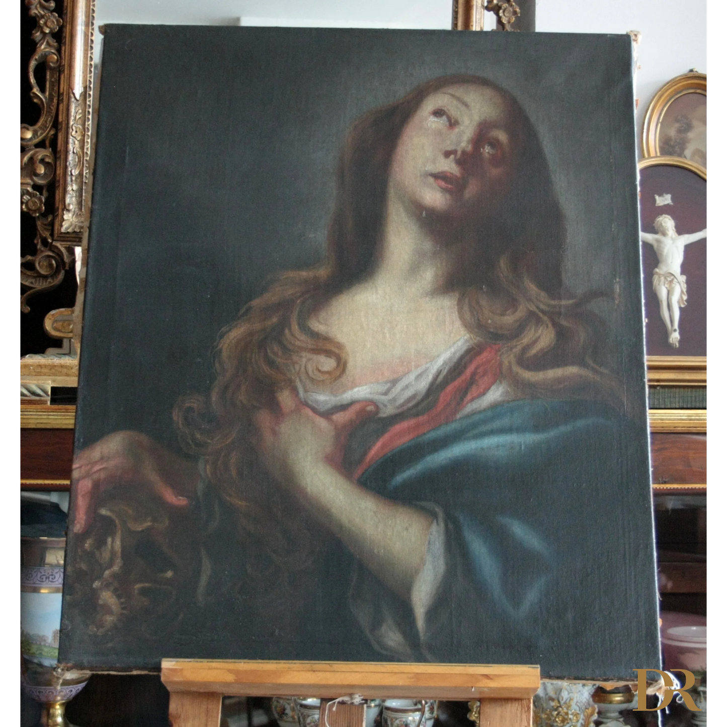 Maddalena penitente, circolo Andrea Vaccaro, fine '600, olio su tela