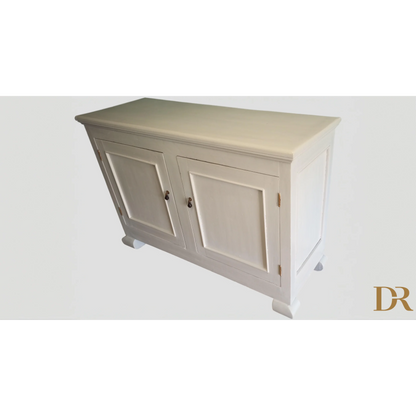 Madia Credenza Dispensa Design Provenzale Shabby Chic con armadietto bianco avorio