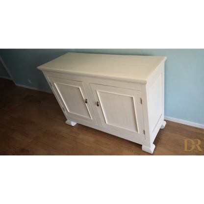 Madia Credenza Dispensa Design Provenzale Shabby Chic Vintage Indust in bianco avorio