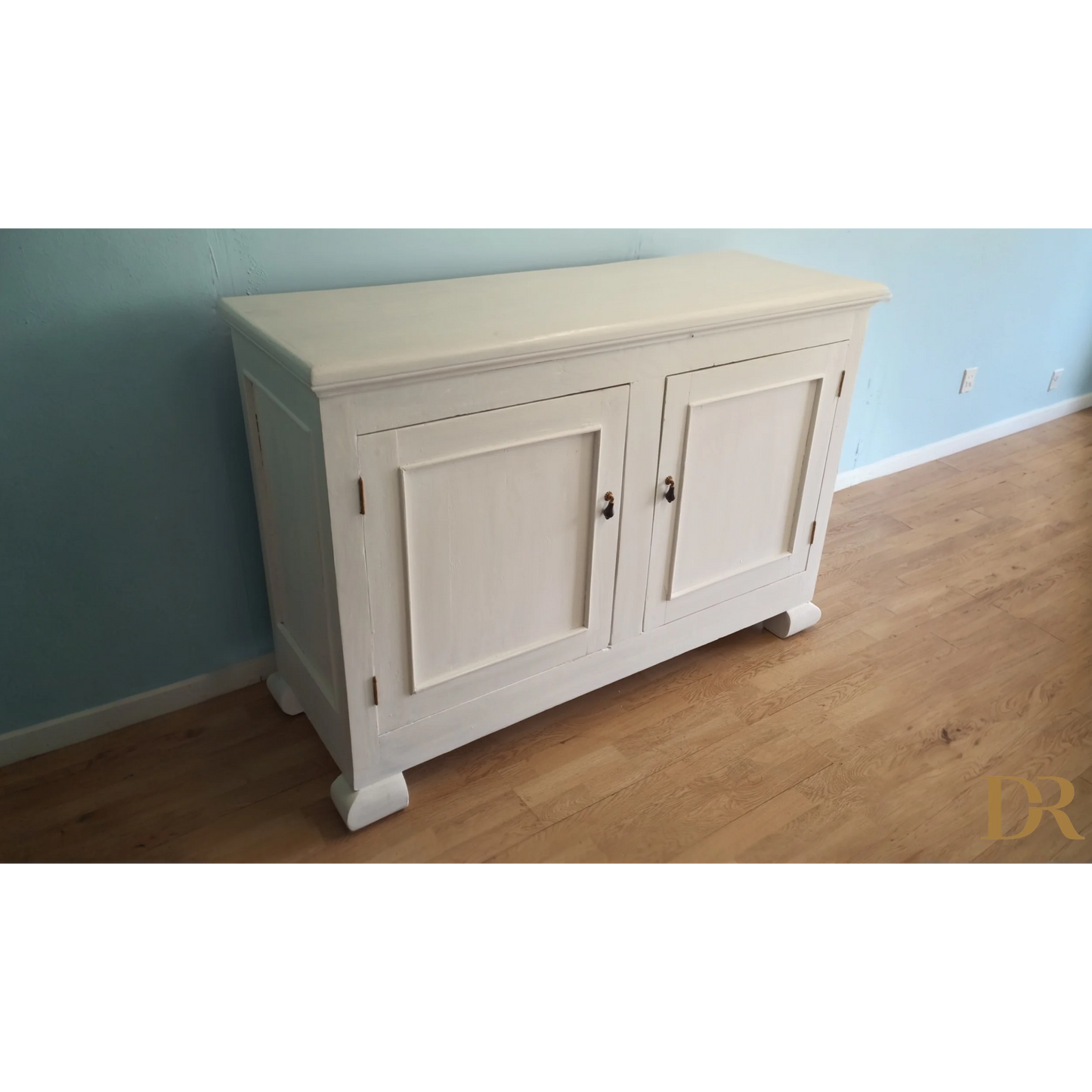 Madia Credenza Dispensa Design Provenzale Shabby Chic Vintage in bianco avorio