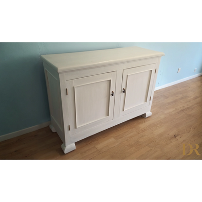 Madia Credenza Dispensa Design Provenzale Shabby Chic Vintage in bianco avorio