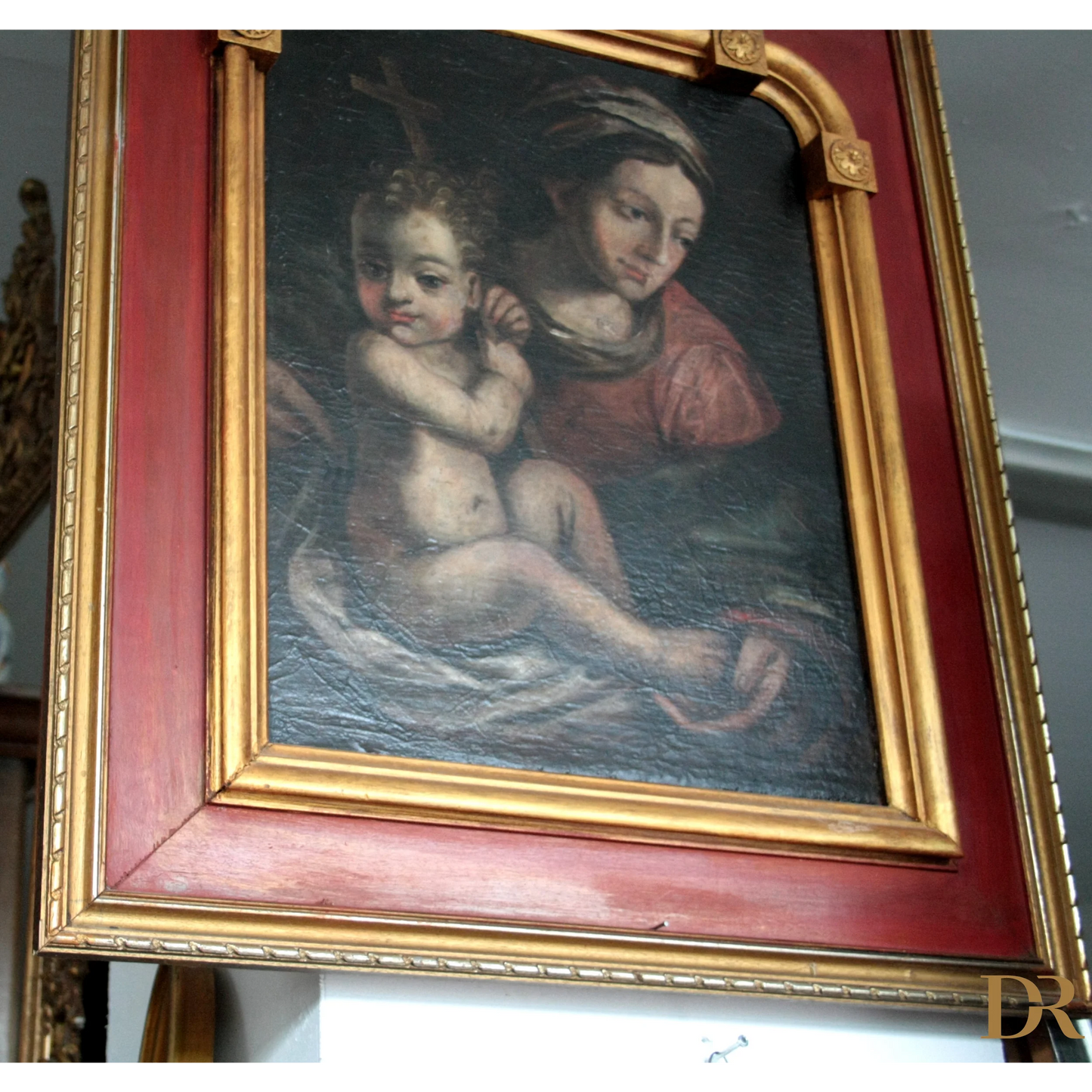 Tela raffigurante Madonna con Bambino, epoca ultimi decenni, Italia Settentrionale