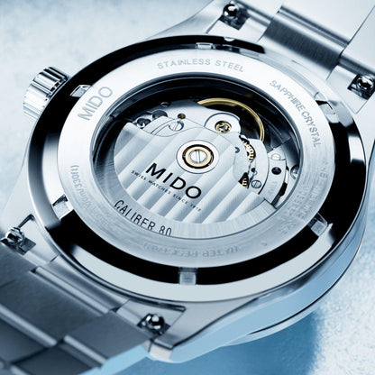 美度 Multifort M Freeze 42mm 绿松石色自动上链钢表 M038.430.11.041.00