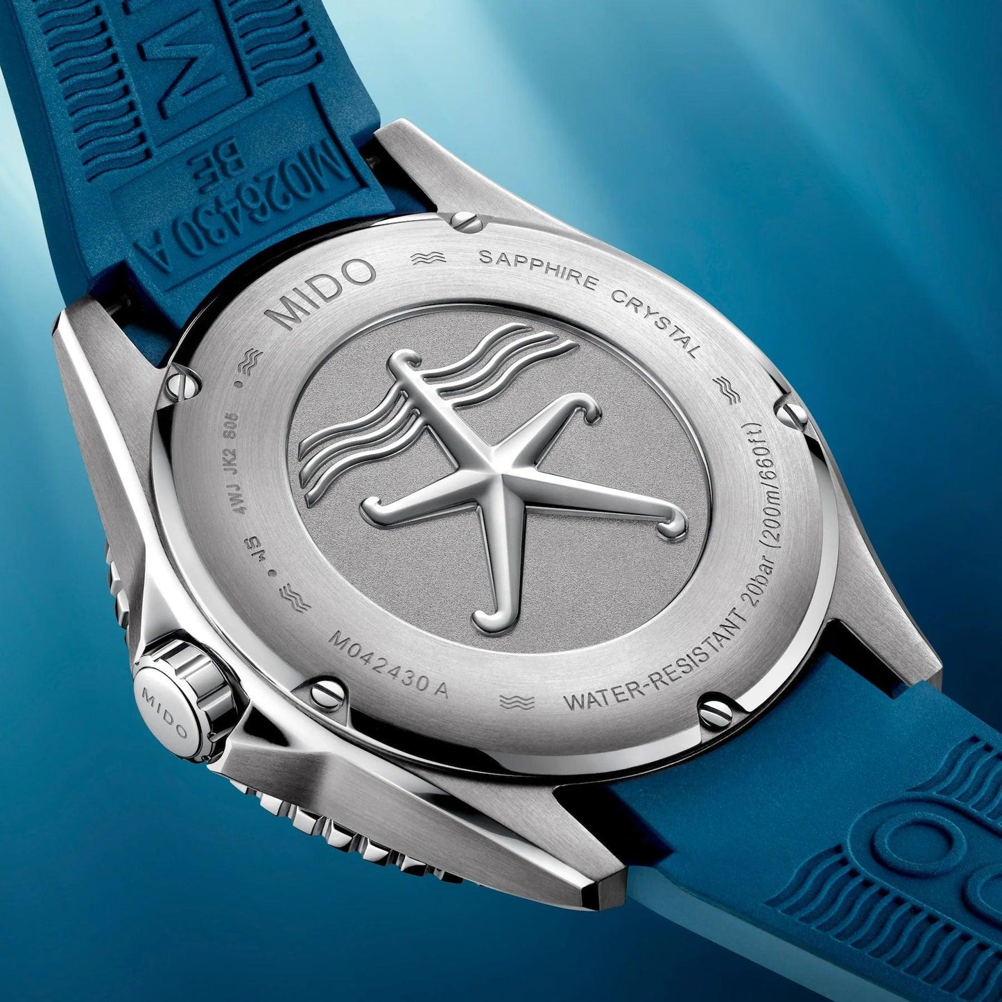 Mido orologio Ocean Star 200M 42mm blu automatico acciaio M042.430.17.041.00