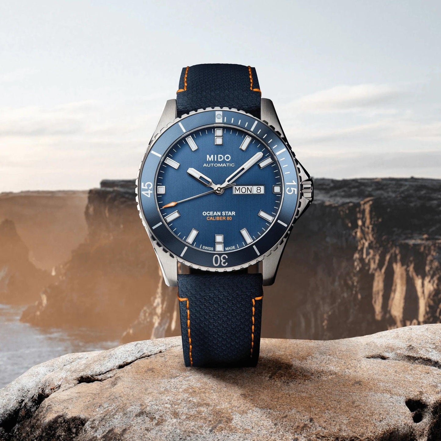 Mido orologio Ocean Star Red Bull Cliff Diving limited edition 500pz 42mm blu automatico acciaio M026.430.17.041.00