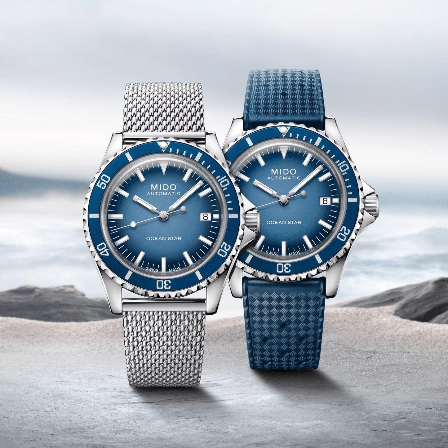 Mido orologio Ocean Star Tribute Special Edition 40mm blu automatico acciaio M026.807.11.041.01