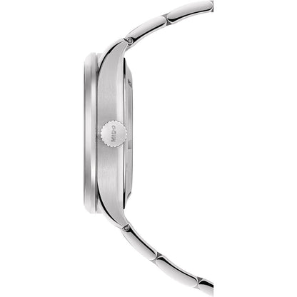 Mido orologio uomo Multifort Dual Time GMT 42mm Calibre 80 automatico acciaio M038.429.11.041.00