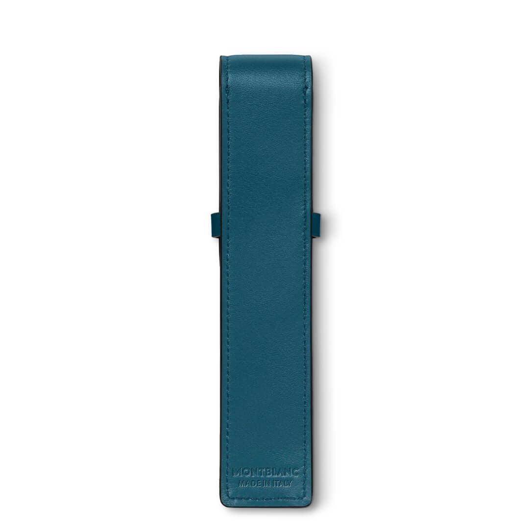 Montblanc astuccio per 1 strumeno da scrittura Meisterstück Selection Soft ottanio 131270