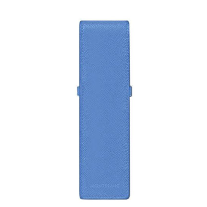 Montblanc astuccio per 2 strumenti da scrittura Sartorial Dusty Blue 198255