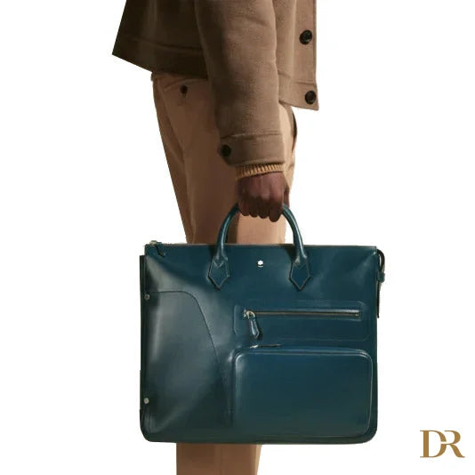 Montblanc borsa 24/7 Soft blu legion 198736