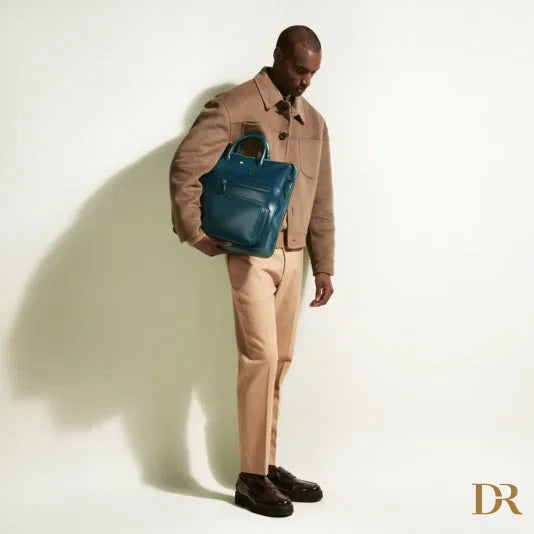 Montblanc borsa 24/7 Soft blu legion 198736