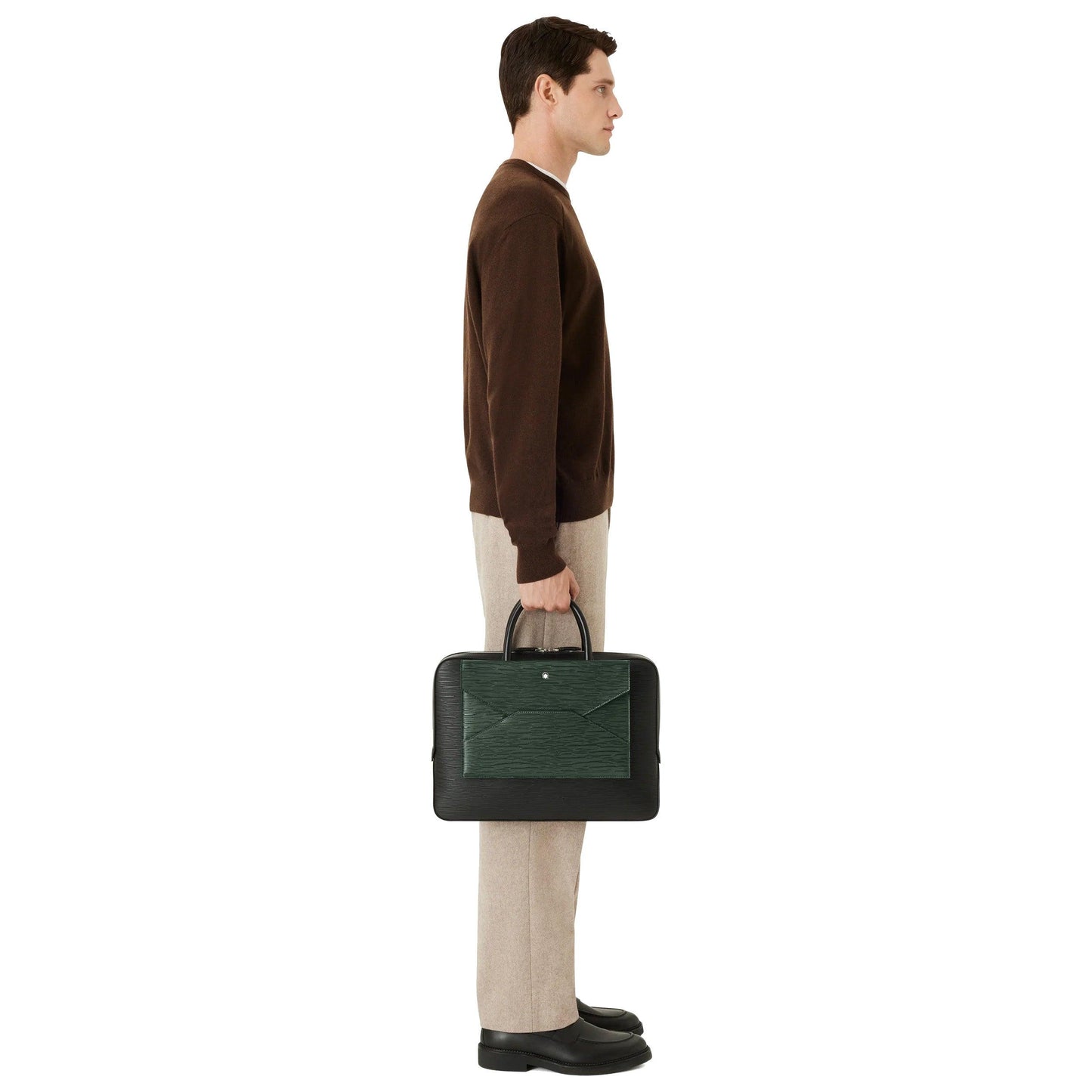 Montblanc borsa portadocumenti sottile Meisterstück 4810 nero 130912