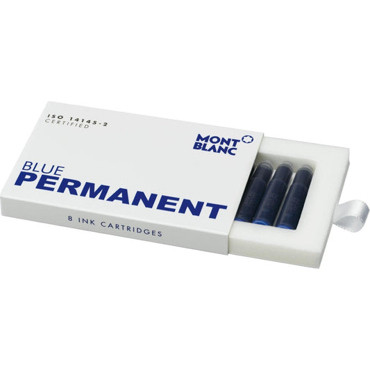 Montblanc inchiostro in cartucce Permanent Blue ( blu indelebile ) 8 pezzi 107758