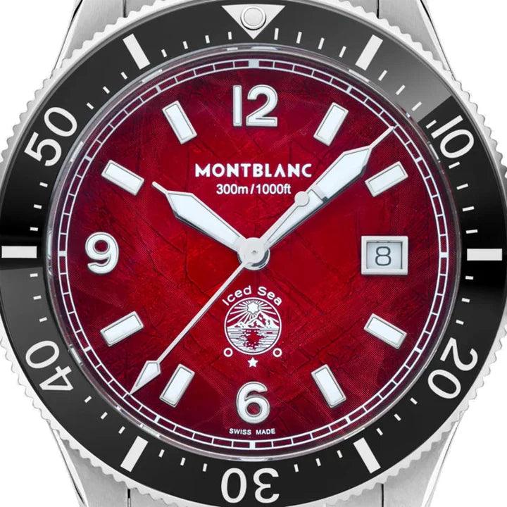 Montblanc 手表 Iced Sea Date 41毫米 酒红色 自动机械 不锈钢 132291