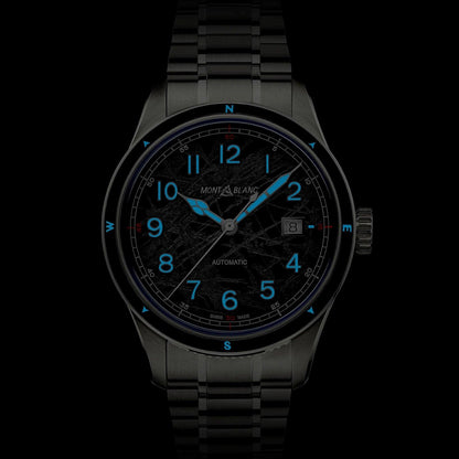 Montblanc orologio Montblanc 1858 Automatic Date 0 Oxygen The 8000  41mm grigio automatico acciaio 130984