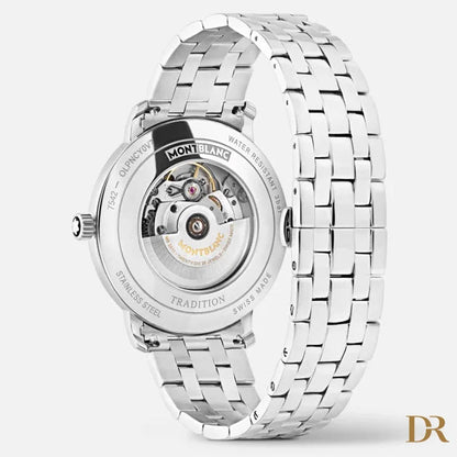 Montblanc orologio Tradition Automatic Date 40 mm grigio automatico acciaio 132433