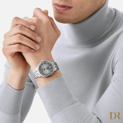 Montblanc orologio Tradition Automatic Date 40 mm grigio automatico acciaio 132433