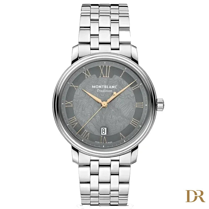 Montblanc orologio Tradition Automatic Date 40 mm grigio automatico acciaio 132433