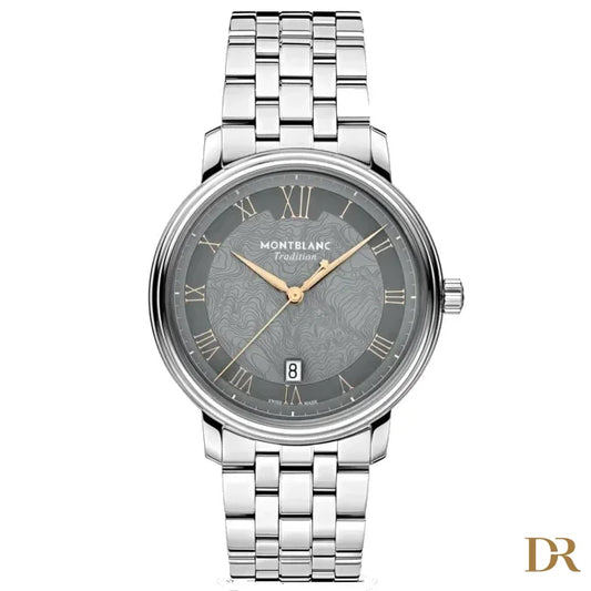 Montblanc orologio Tradition Automatic Date 40 mm grigio automatico acciaio 132433