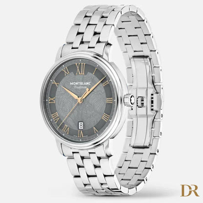 Montblanc orologio Tradition Automatic Date 40 mm grigio automatico acciaio 132433