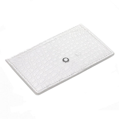 Montblanc porta carte di credito 2cc Meisterstuck bianco 113722