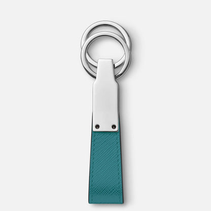 Montblanc portachiavi con passante Sartorial turchese 131738