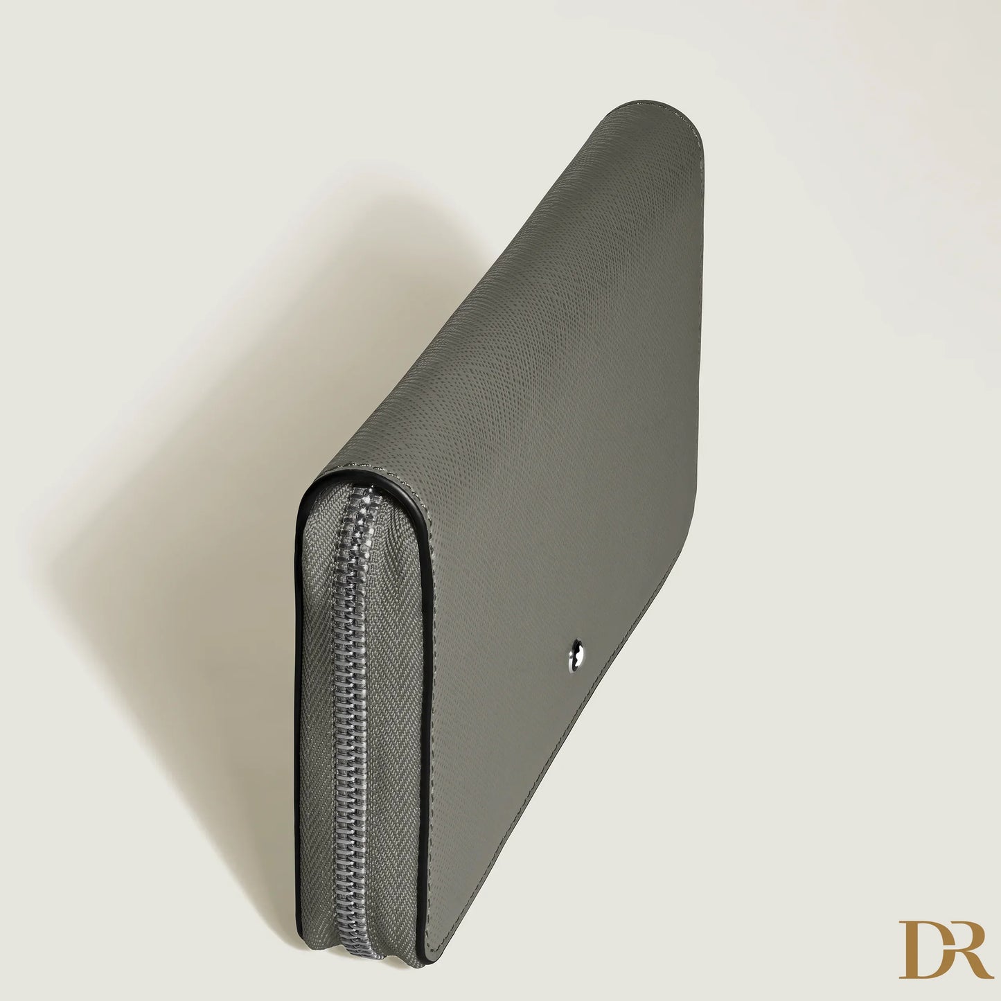 Montblanc portafoglio 12 scomparti con cerniera completa Sartorial grigio medio 199371