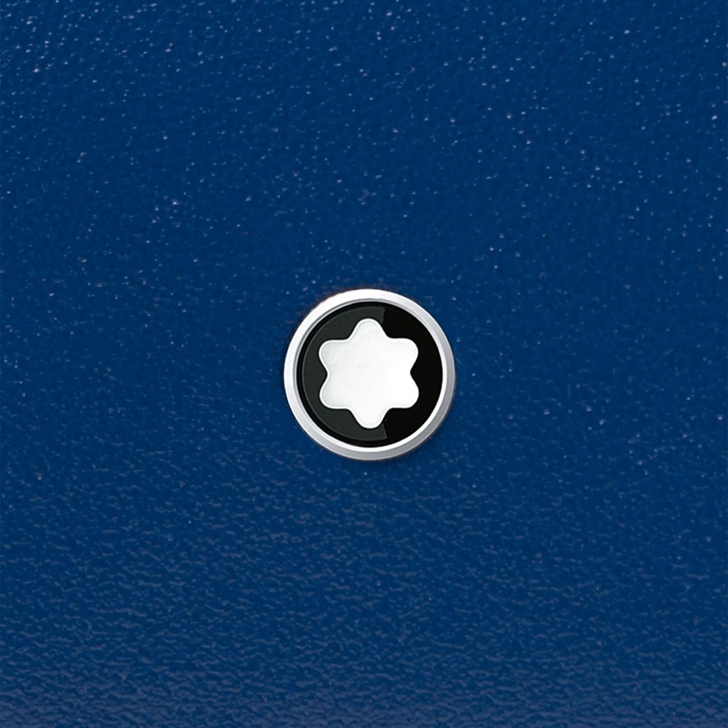 Montblanc portafoglio compatto 6 scomparti Meisterstück nero/blu 129678