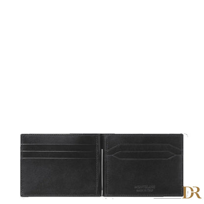 Montblanc Portafoglio Meisterstück 6 scomparti con fermasoldi nero 198313