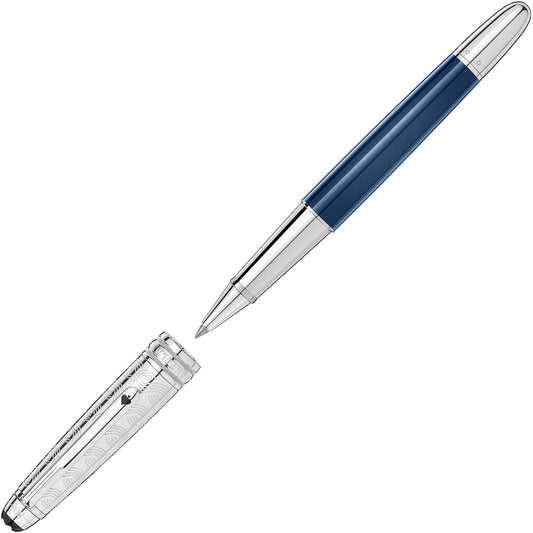 Montblanc roller Doué Classique Meisterstück Around the World in 80 Days blu 126350