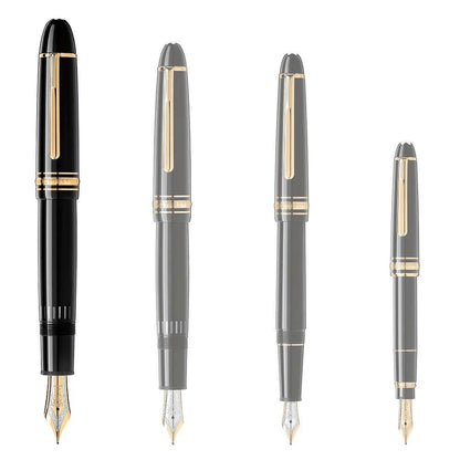 Montblanc stilografica Meisterstück 149 finitura oro punta M 115384 nuova referenza 132113