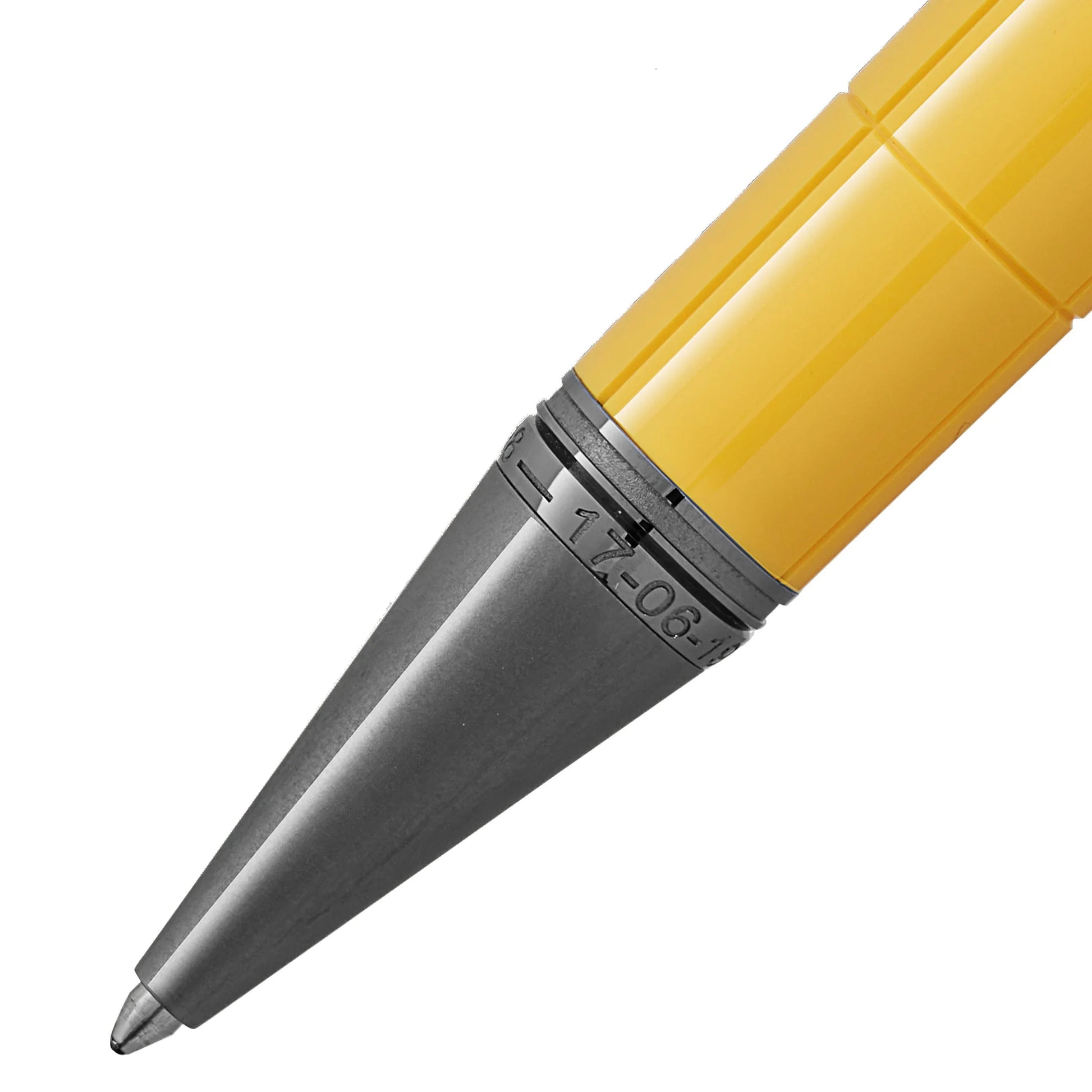 Penna rollerball montblanc sfera great characters enzo ferrari giallo modena con impugnatura texturizzata e numero di serie inciso