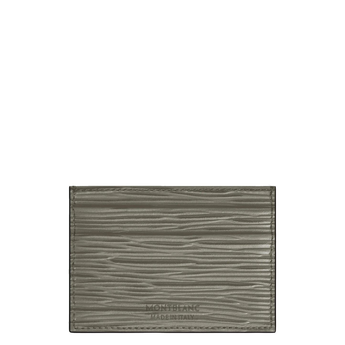 Montblanc porta carte 5 scomparti in pelle oliva con grana sottile e cuciture precise alta qualità stampa