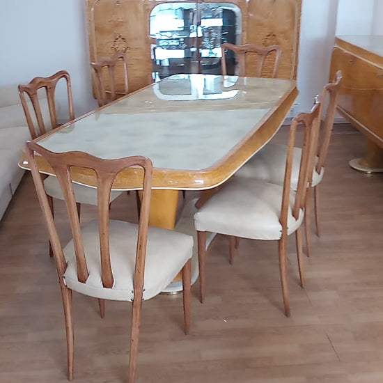 Tavolo da pranzo mid-century moderno di Vittorio Dassi, dario raia antiquariato