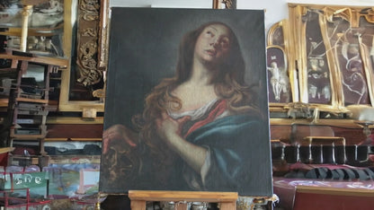 Покаянная Мария Магдалина, конец XVII века, масло на холсте
