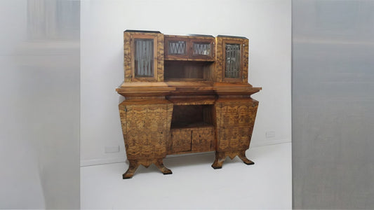 Credenza due corpi Art Decò, Italia, Roma, realizzata per il ministro Bottai nel 1933