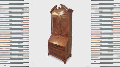 Trumeaux Secretaire Schreibtisch Kommode Louis XVI Vintage Englisch in Walnuss 