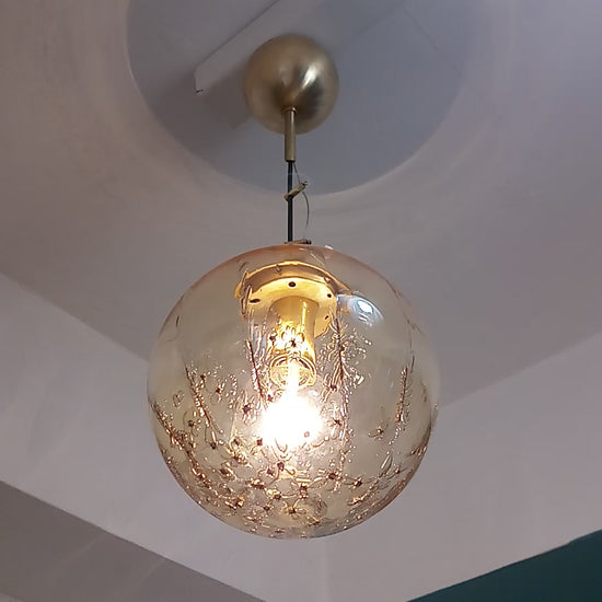 Lampadario a sospensione di La Murrina in vetro soffiato, design italiano casa anni 70