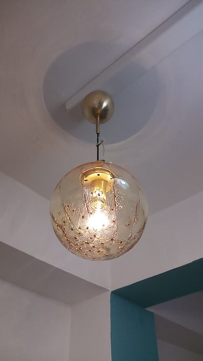 Lampadario a sospensione di La Murrina in vetro soffiato, design italiano casa anni 70