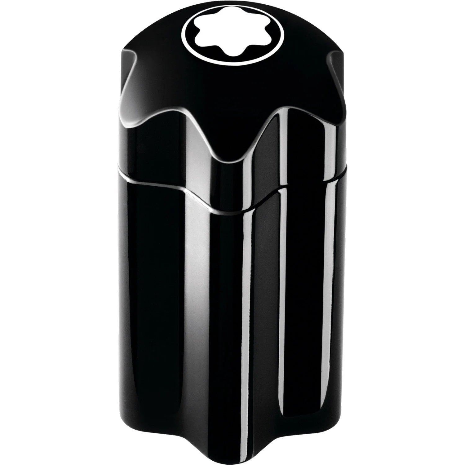 Cappuccio penna montblanc nero con finitura lucida e stella iconica per fragranza maschile montblanc nuova profumazione