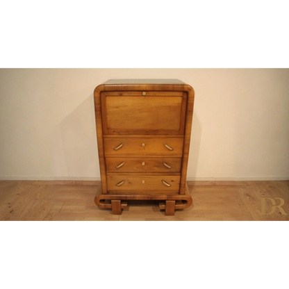 Secretaire in noce Art Decò anni 50 Mid Century Modern elegante e raffinato