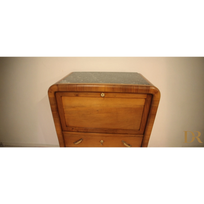Secretaire in noce Art Decò anni 50, mobile mid century modern estilo art deco