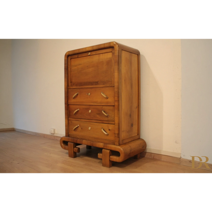 Secretaire in noce Art Deco anni 50 mid century modern elegante mobile italiano