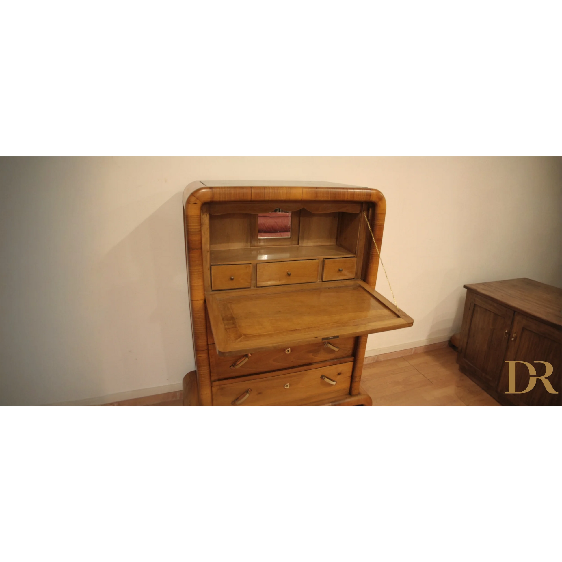 Secretaire in noce Art Decò anni 50 mid century modern Italia con cassetti