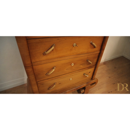 Secretaire in noce Art Deco anni 50 con curves e maniglie in stile mid century modern