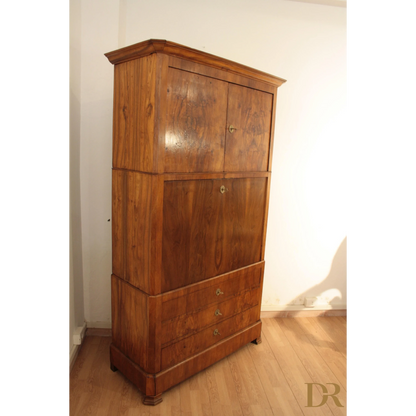 Secretaire scrittoio credenza Umbertino rovere massello originale fine ottocento