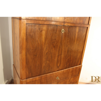 Secretaire scrittoio credenza Umbertino rovere massello originale fine ottocento